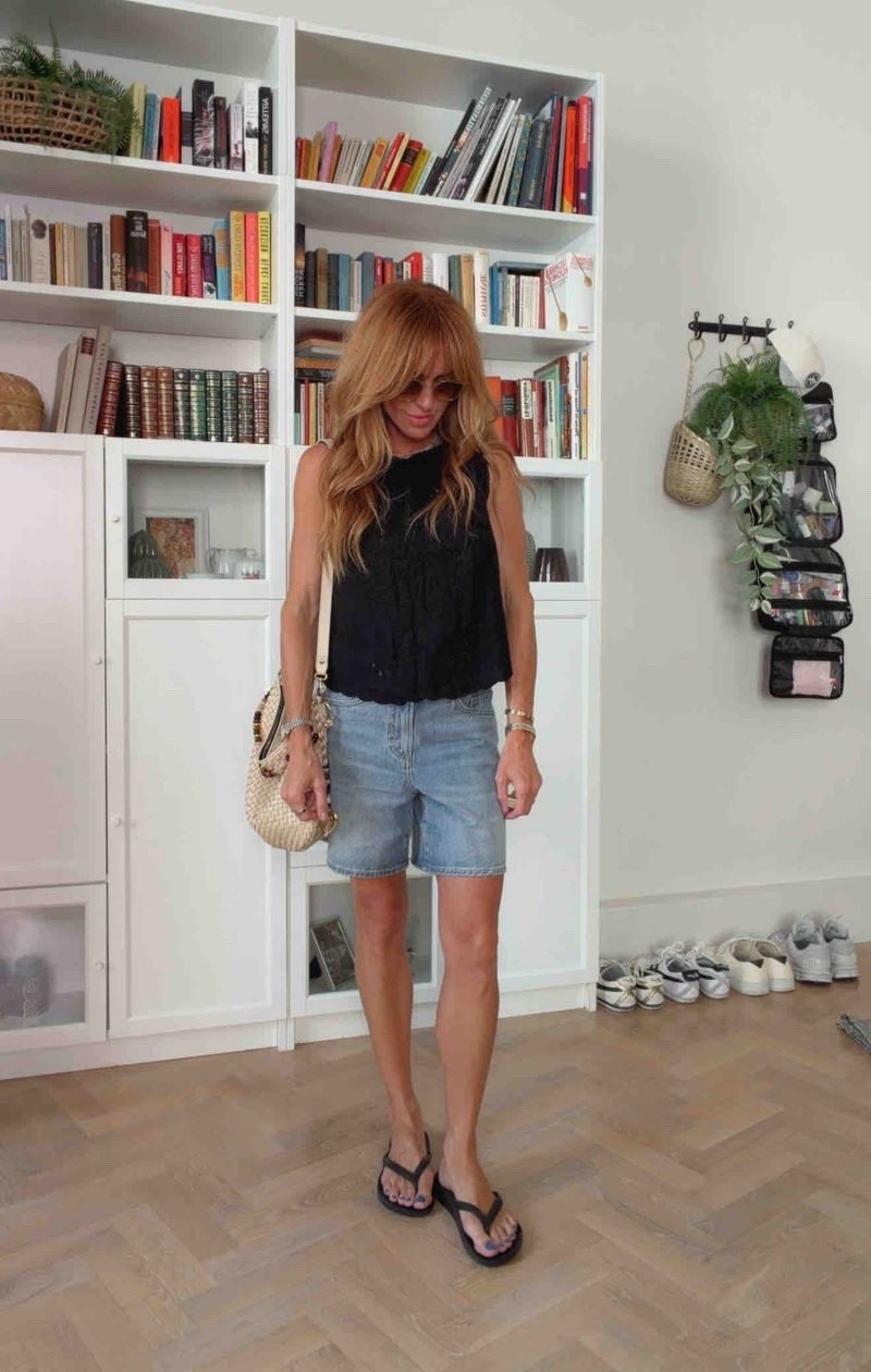 Wearing a small in the shirt, TTS in the shorts. I’m an 8-8.5 in shoes and got these in an 8!

Flip flops, travel, denim shorts, @abercrombie