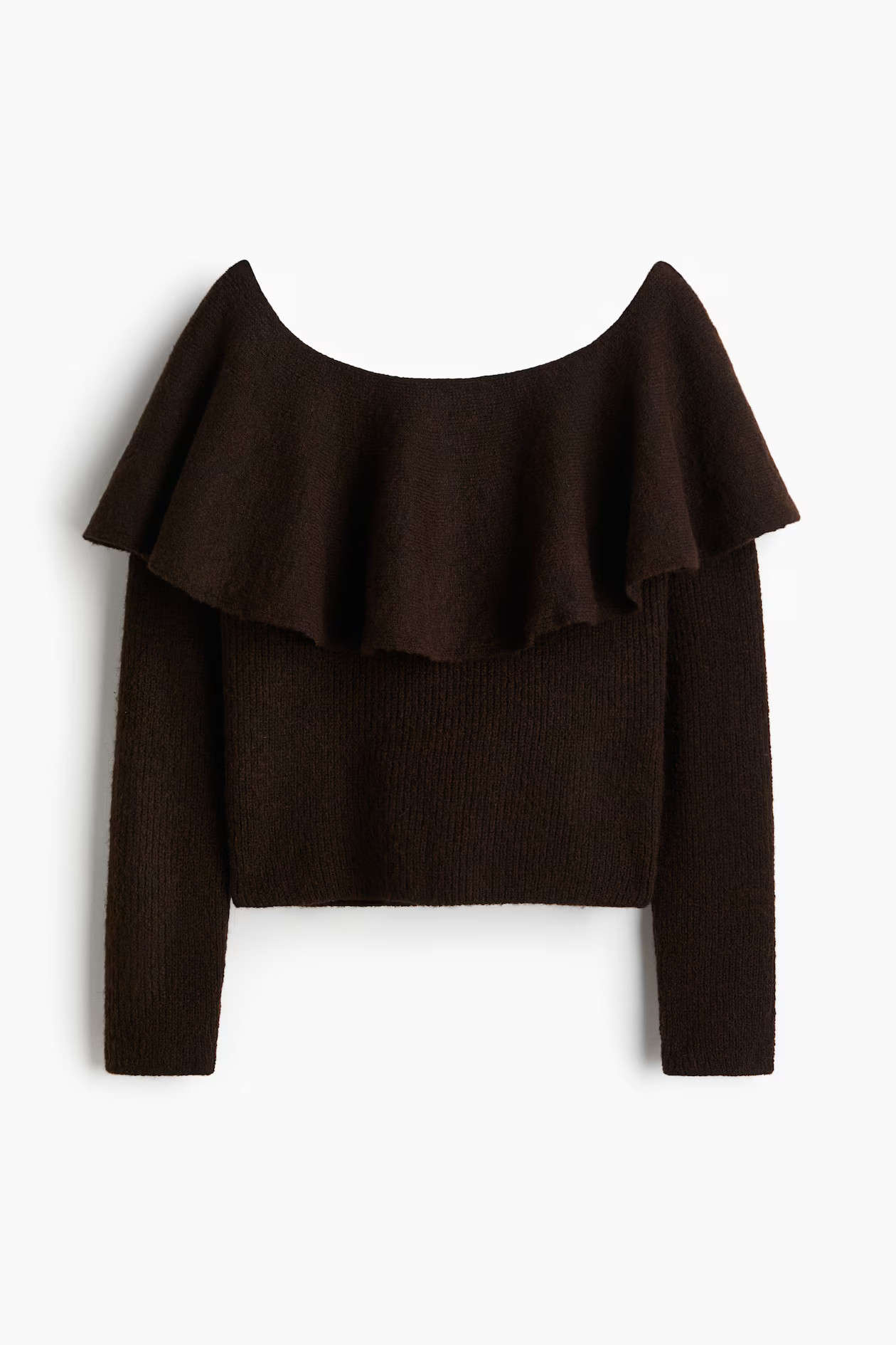 Flounced Off-the-Shoulder Sweater | H&M (US + CA)