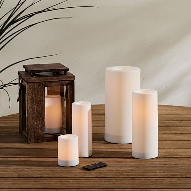 Wood Filled Candle, Unscented, 7 Wick, 52 Oz, Wood, Natural | West Elm (US)