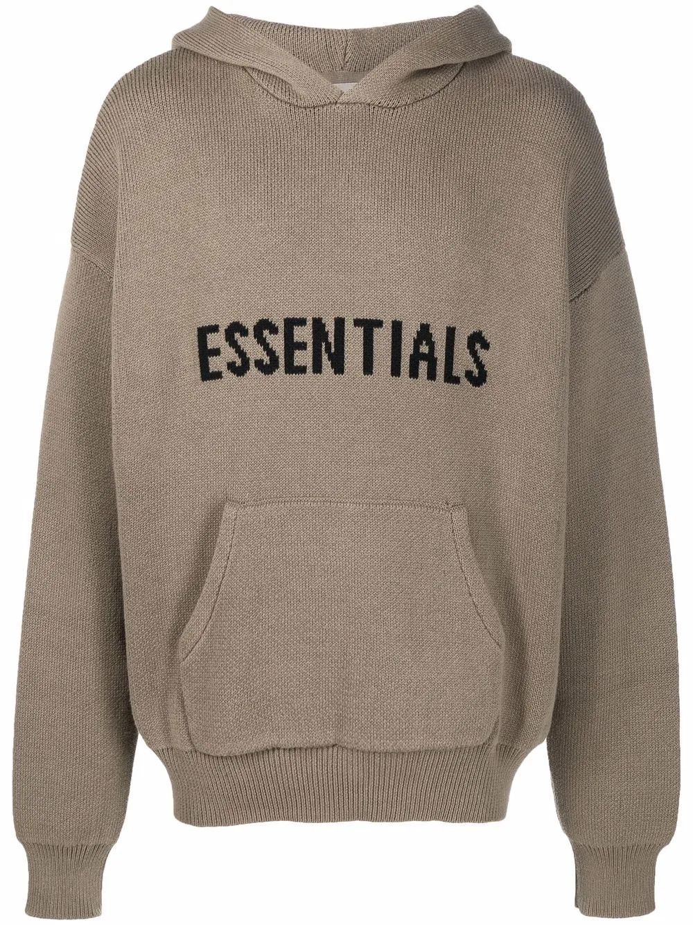 FEAR OF GOD ESSENTIALS logo lettering hoodie - Green | Farfetch Global