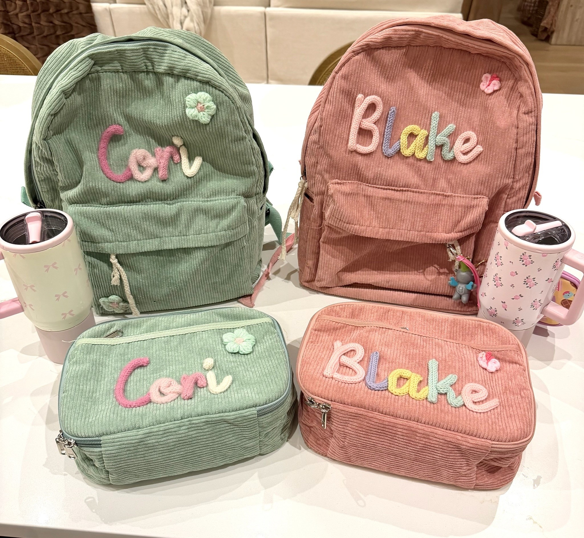 Packed and ready for school! 🫶🏽 linking their bags and cups here since yall are always asking where they are from! 

#LTKKids #LTKmomlife