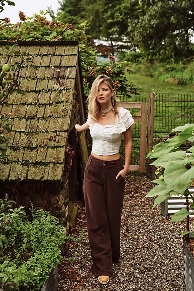 Harlow Wide-Leg Cord Jeans | Free People (Global - UK&FR Excluded)