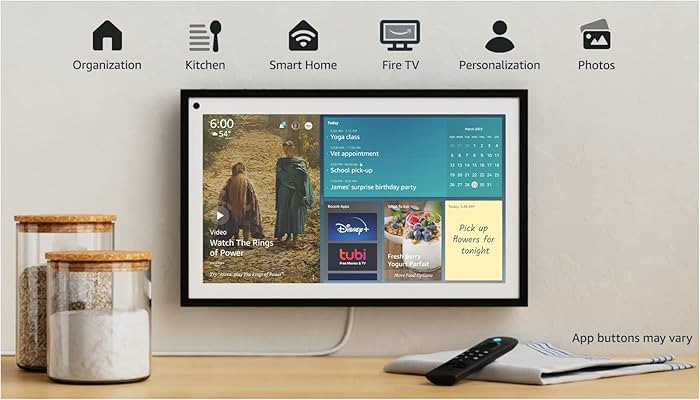 Echo Show 15 | Full HD 15.6" smart display with Alexa and Fire TV built in | Remote included | Amazon (US)