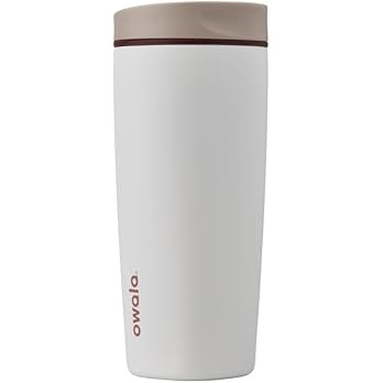 Owala SmoothSip Slider Insulated Stainless Steel Coffee Tumbler, Reusable Iced Coffee Cup, Hot Co... | Amazon (US)