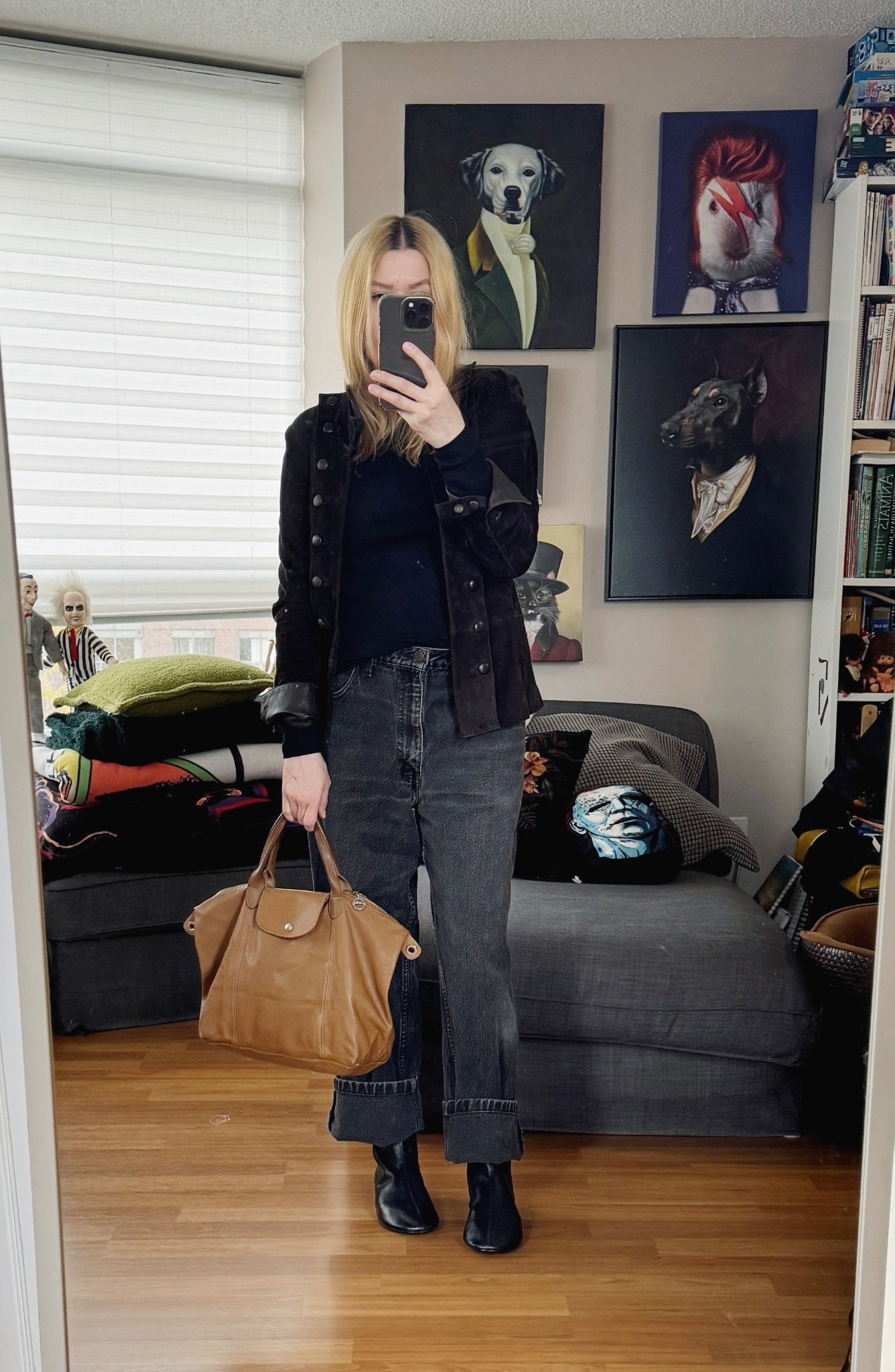 This vintage suede jacket was actually in my "sell" pile because I can no longer do it up. I think I’m going to keep it though, and just leave it open. I know it will be a selling regret. 
Jeans, jacket, and bag are vintage/secondhand.

#falloutfit #falltrends #torontostylist #StyleOver40  #secondhandFind #fashionstylist #slowfashion #FashionOver40  #genX #genXStyle #shopSecondhand #genXInfluencer #genXblogger #secondhanddesigner



#LTKStyleTip #LTKOver40 #LTKShoeCrush