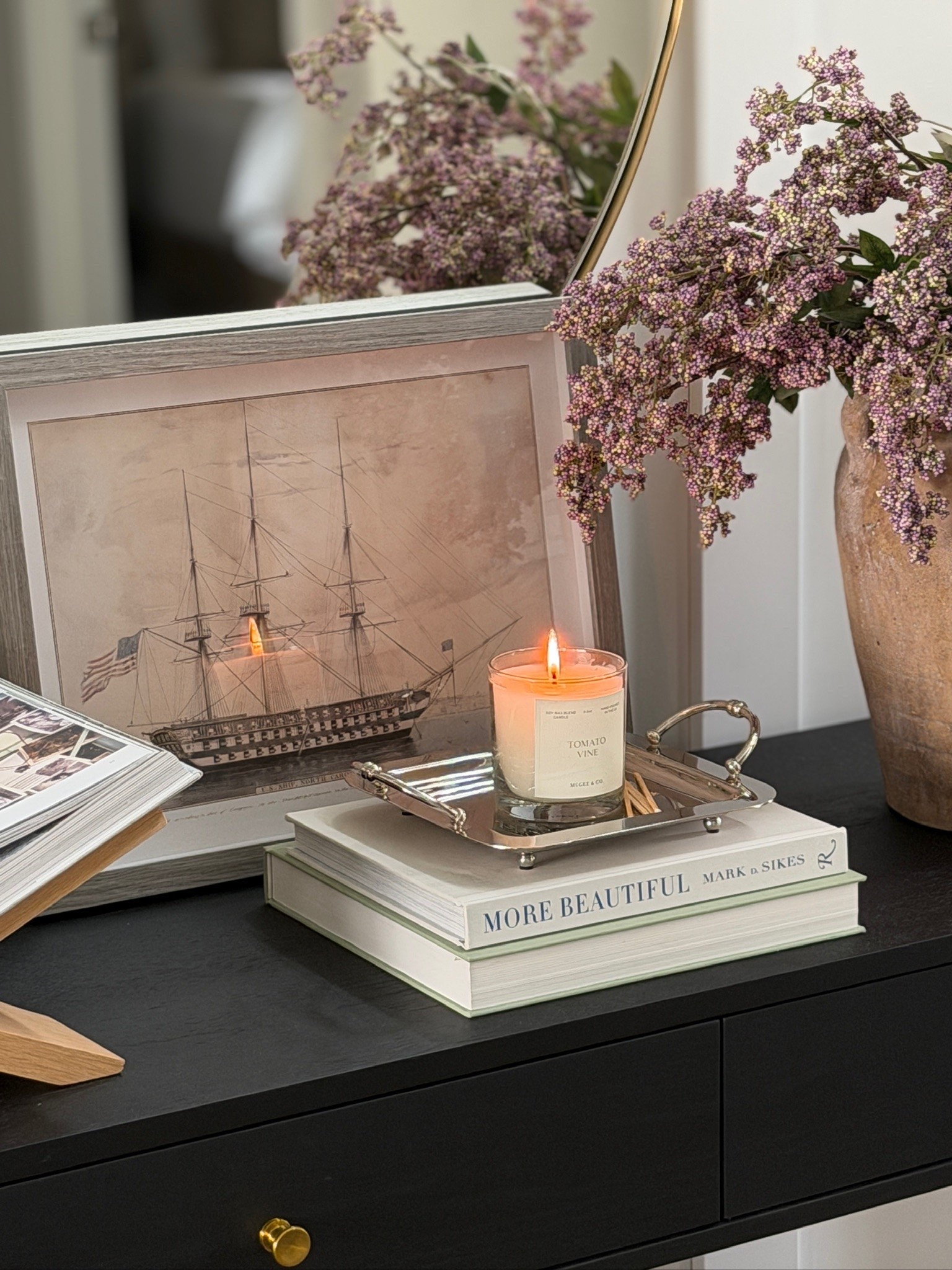 The coziest view of our console table decor 🕯️ I absolutely love these little seasonal decor finds 🍂

#LTKHome #LTKSeasonal
