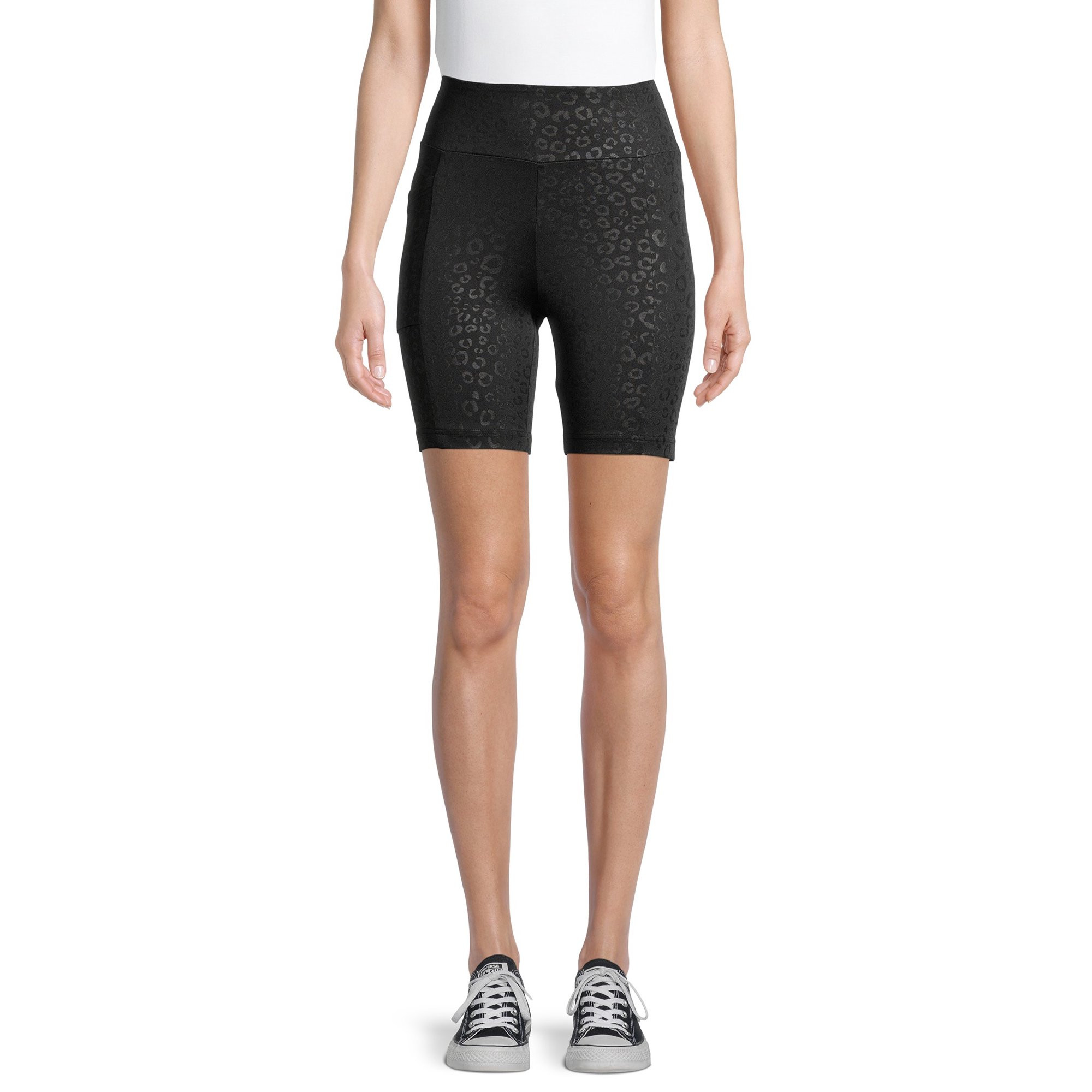 No Boundaries Juniors' Embossed Bike Shorts | Walmart (US)