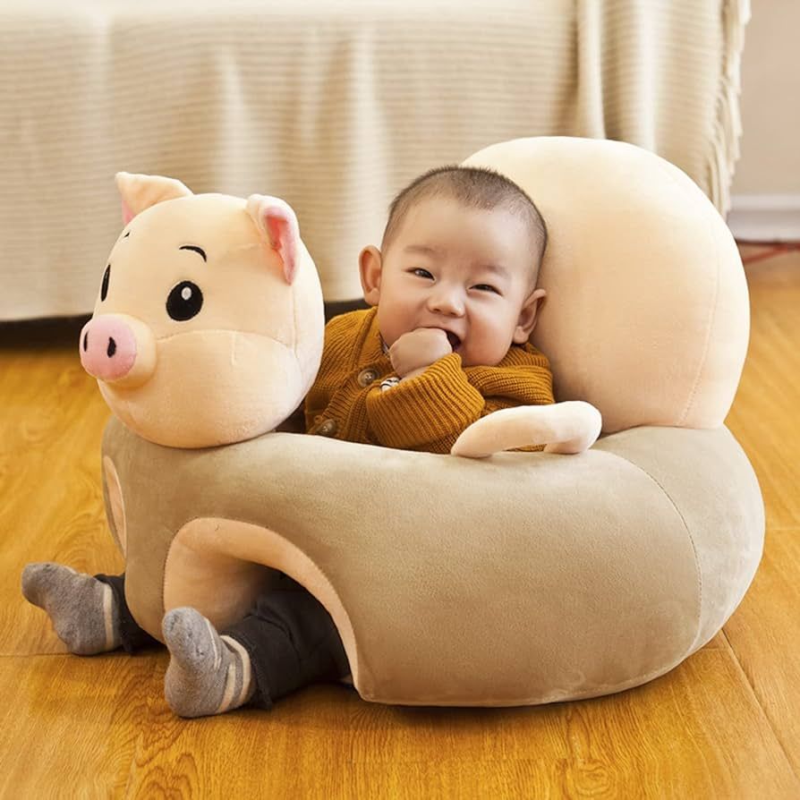 Baby Sitting Chair Infant Floor Seats Toddler Plush Chair Floor Chair with Back Support Learn to ... | Amazon (US)