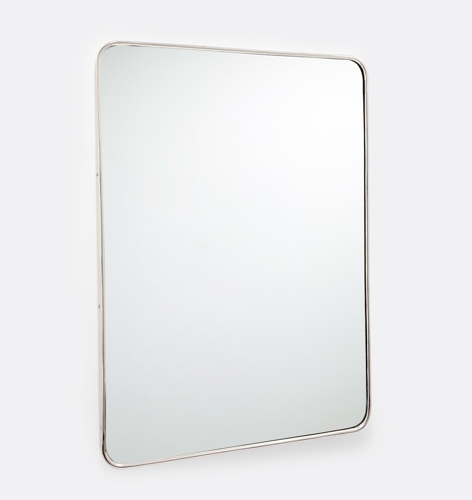 Rounded Rectangle Metal Framed Mirror

  Item #E3786 | Rejuvenation