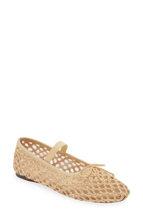 Loeffler Randall Leonie Soft Ballet Flat in Natural at Nordstrom, Size 6 | Nordstrom