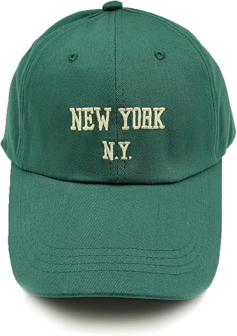 New York Cotton Baseball Cap Unisex Adjustable Washed Distressed Snapback Hat Vintage Classic Dad... | Amazon (US)