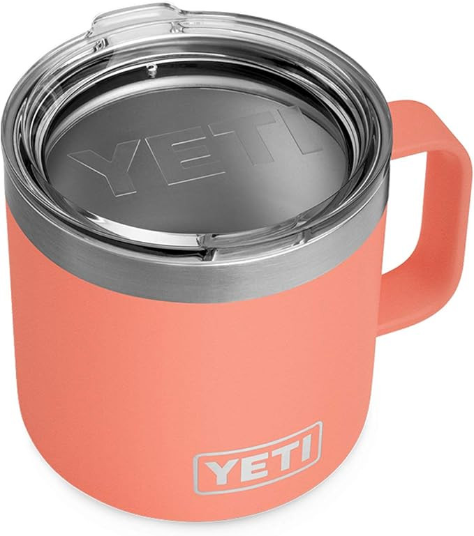 YETI Rambler 14 oz Mug, Stainless Steel, Vacuum Insulated with Standard Lid | Amazon (US)
