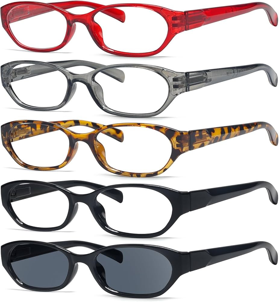 Eyekepper 5 Pack Reading Glasses Women - Spring Hinge Ladies Readers +3.00 | Amazon (US)