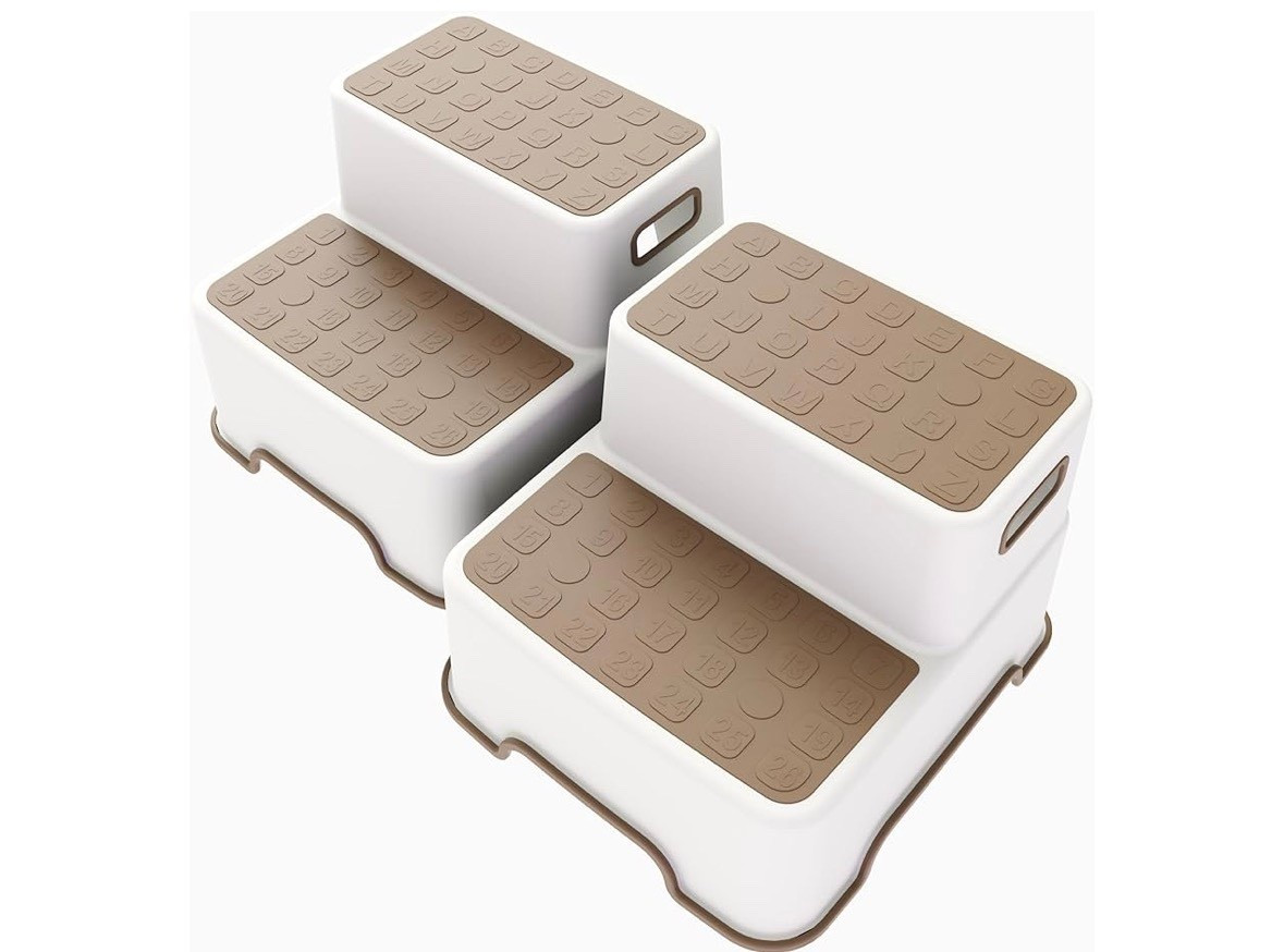 We went from wooden step stools to these and so much easier to move around for the littles 🤎

#LTKdayinmylife #LTKKids #LTKmomlife