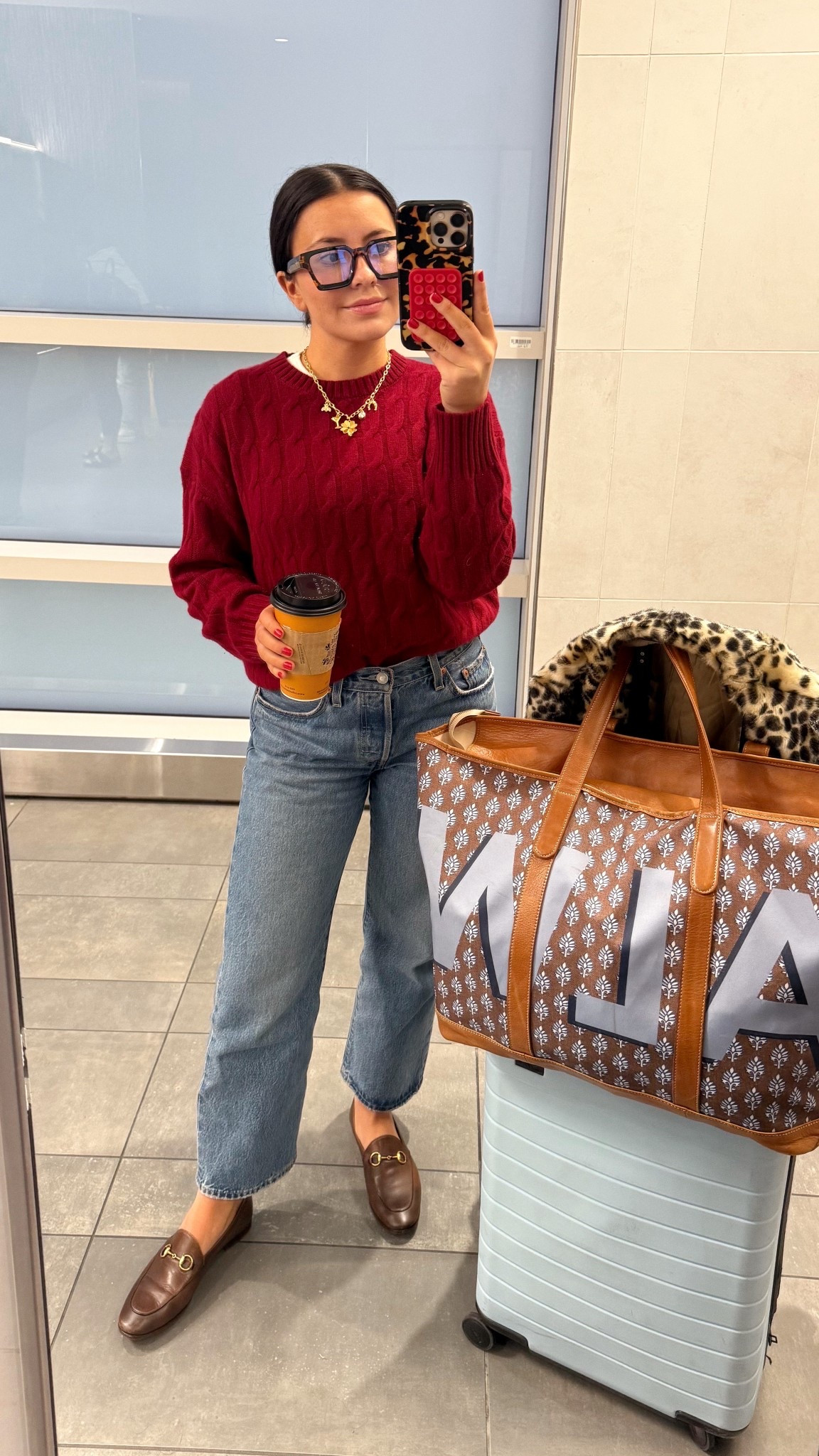 Travel look- these jeans are one of my favorite buys of 2025! 