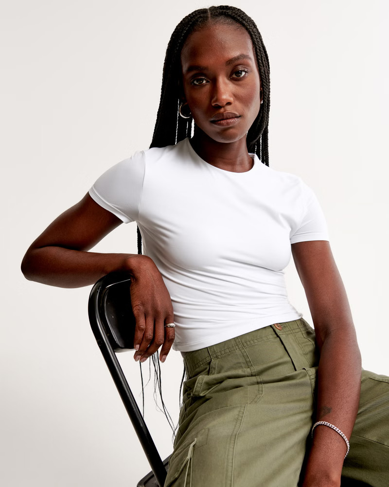 Soft Matte Seamless Baby Tee | Abercrombie & Fitch (US)