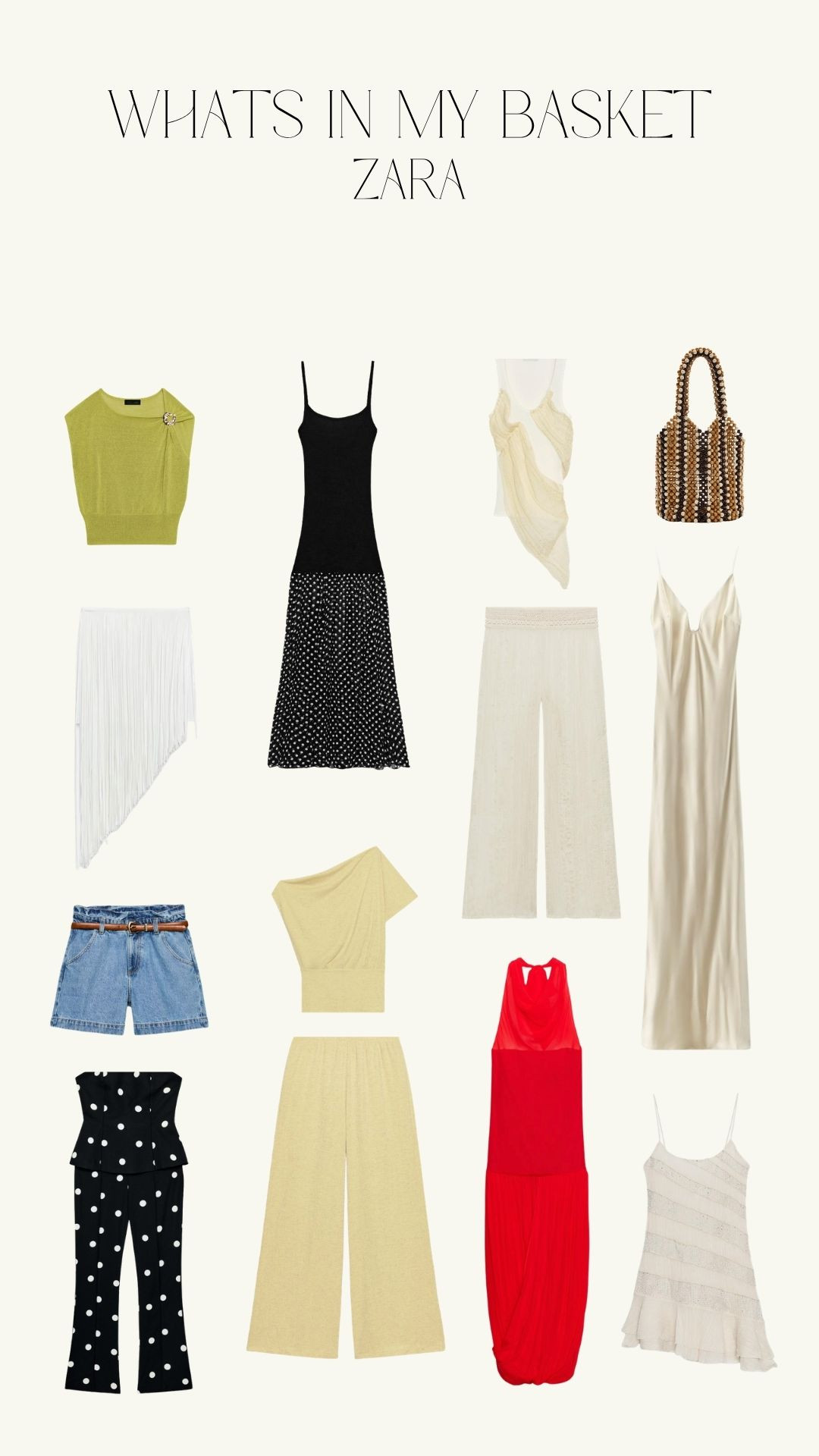What's in my Zara Basket! 

Zara New In, Summer Wardrobe, Neutral Zara Outfits, Co-Ord Sets, Knit And Crochet Dresses, Holiday Evening Dresses, Summer Style, Summer Fashion, Holiday Outfit Inspiration, Occasion Dress 

 #LTKuk #LTKspring #LTKsummer