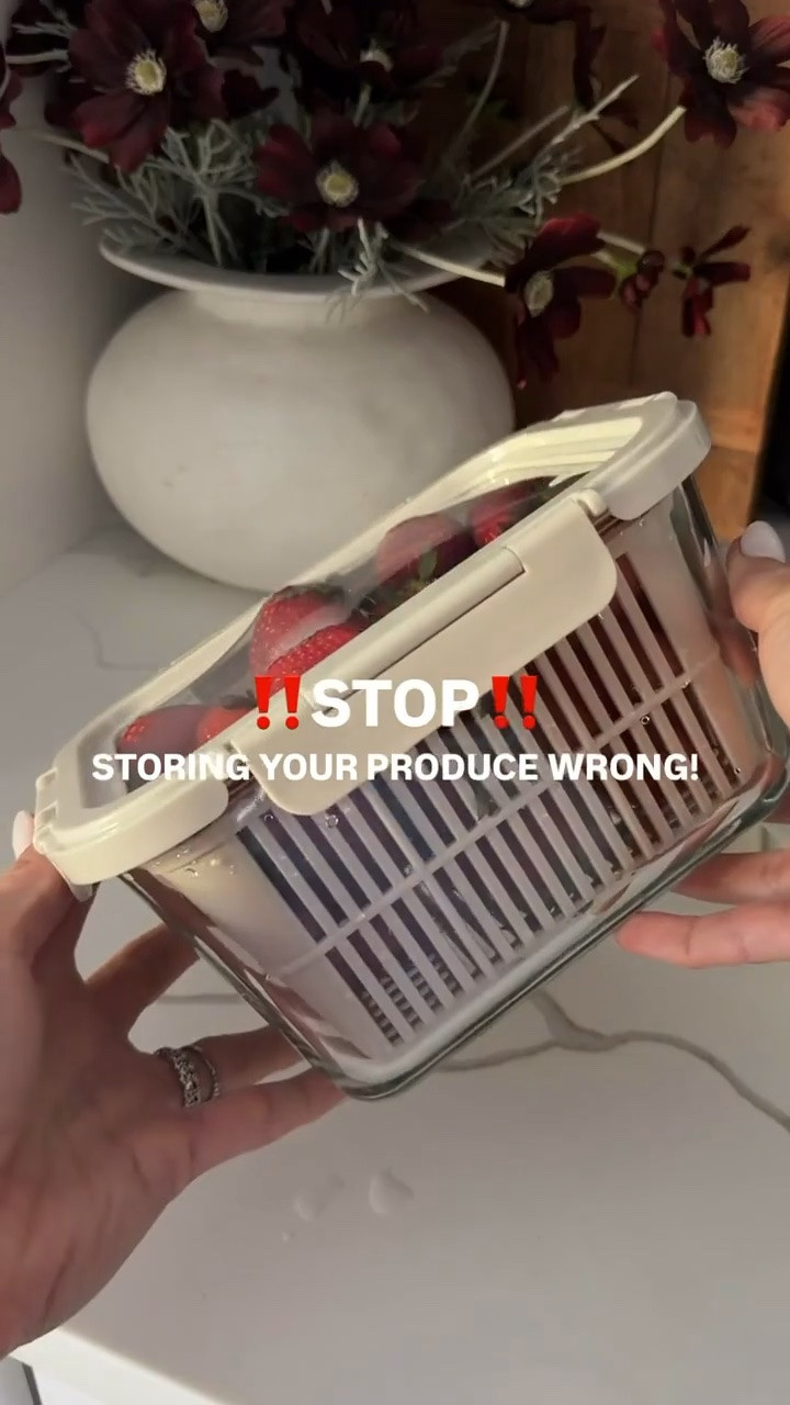 You’ve definitely been storing your produce wrong if you aren’t using these! Don’t worry I was too, but now I’m never going back! I love the removable colander, flexible silicone lid, and leak-proof BPA-free components of these fruit and vegetable containers! Thank me later!!

#LTKHome