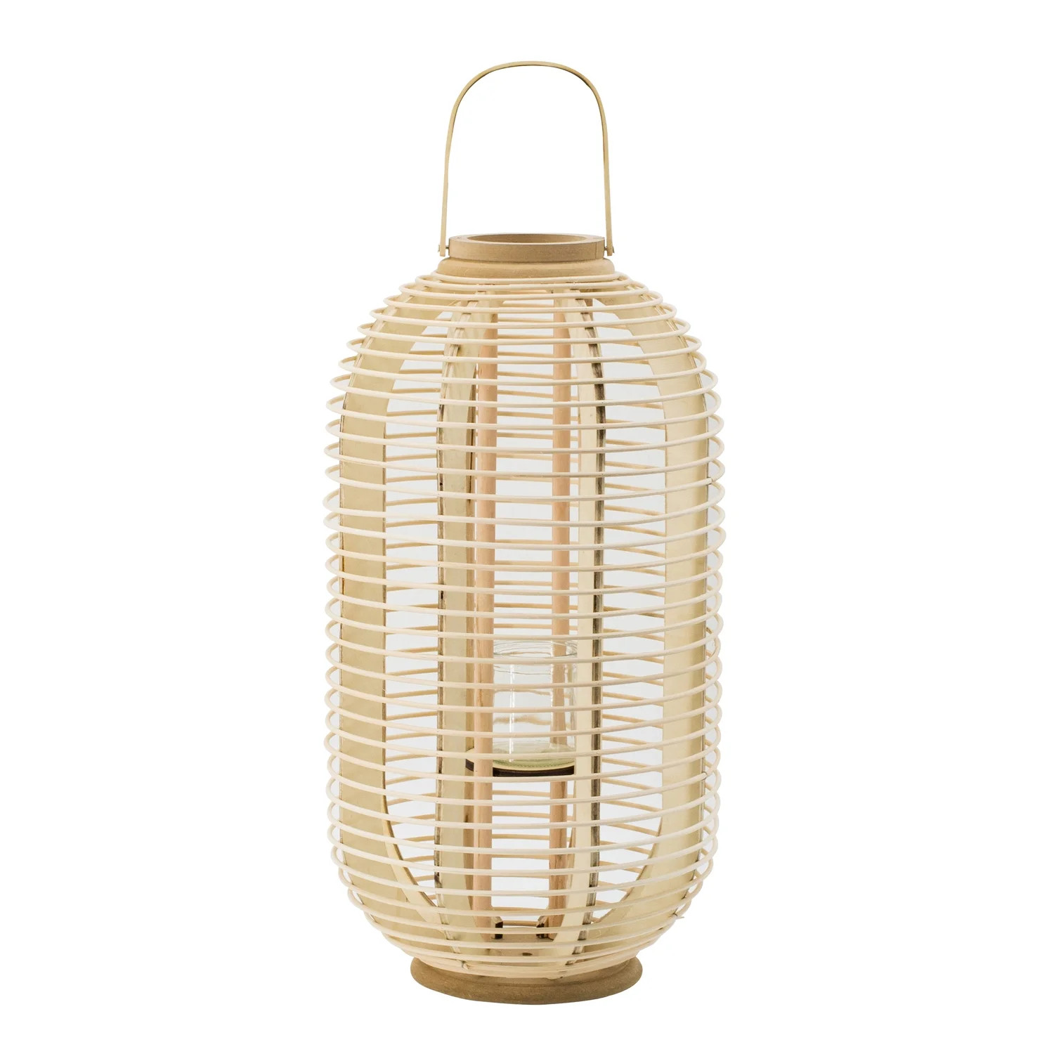 A&B Home Decorative Rattan Lantern 13.4" x 13.4" x 24.8" | Walmart (US)
