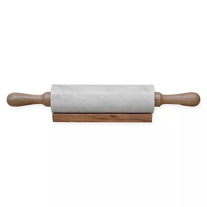 Artisanal Kitchen Supply® Marble Rolling Pin with Holder | Bed Bath & Beyond