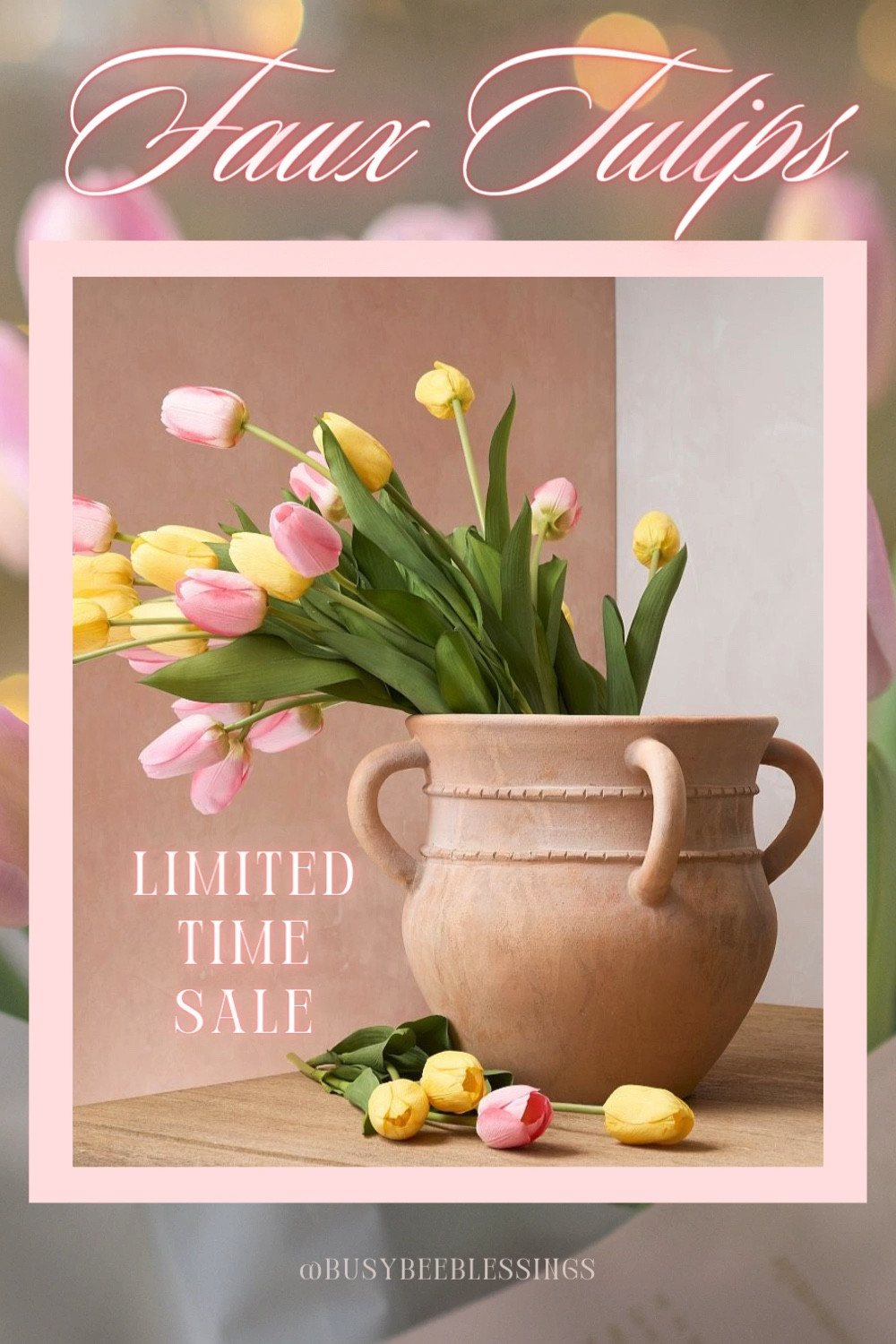 Spring is in the air and these lovely tulips will bring the fresh feel of spring to your home. Bundle these yellow or pink long-stem tulip blooms in your favorite vase and shape them as needed. They are sure to add some vibrant cheer to your spring decor.

#LTKhome #LTKSeasonal #LTKsalealert