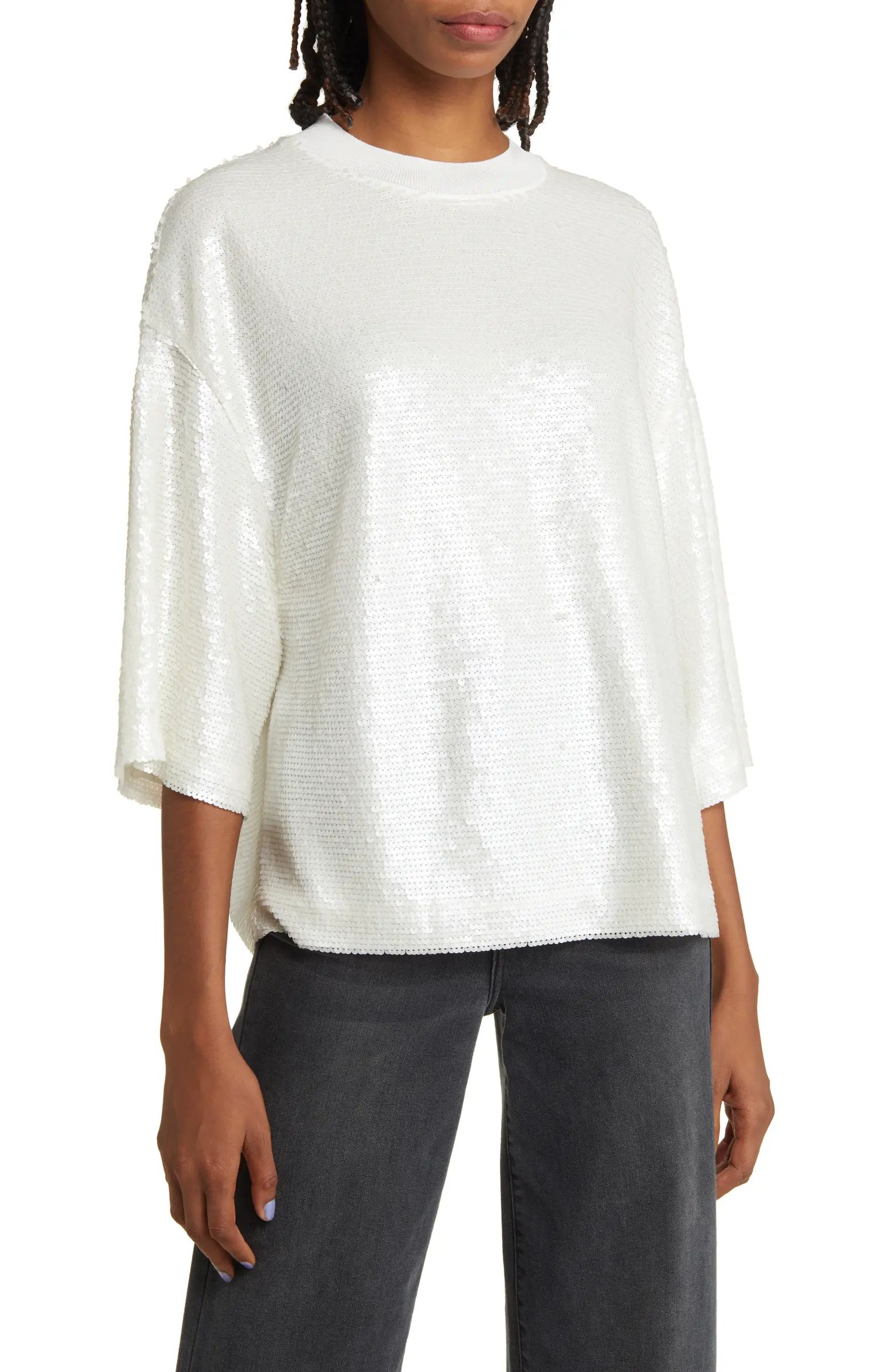 AllSaints Juela Sequin T-Shirt | Nordstrom | Nordstrom