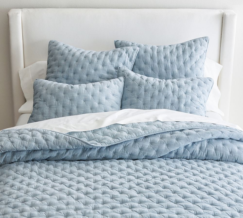Cotton Cross Stitch Quilted Sham | Pottery Barn (US)