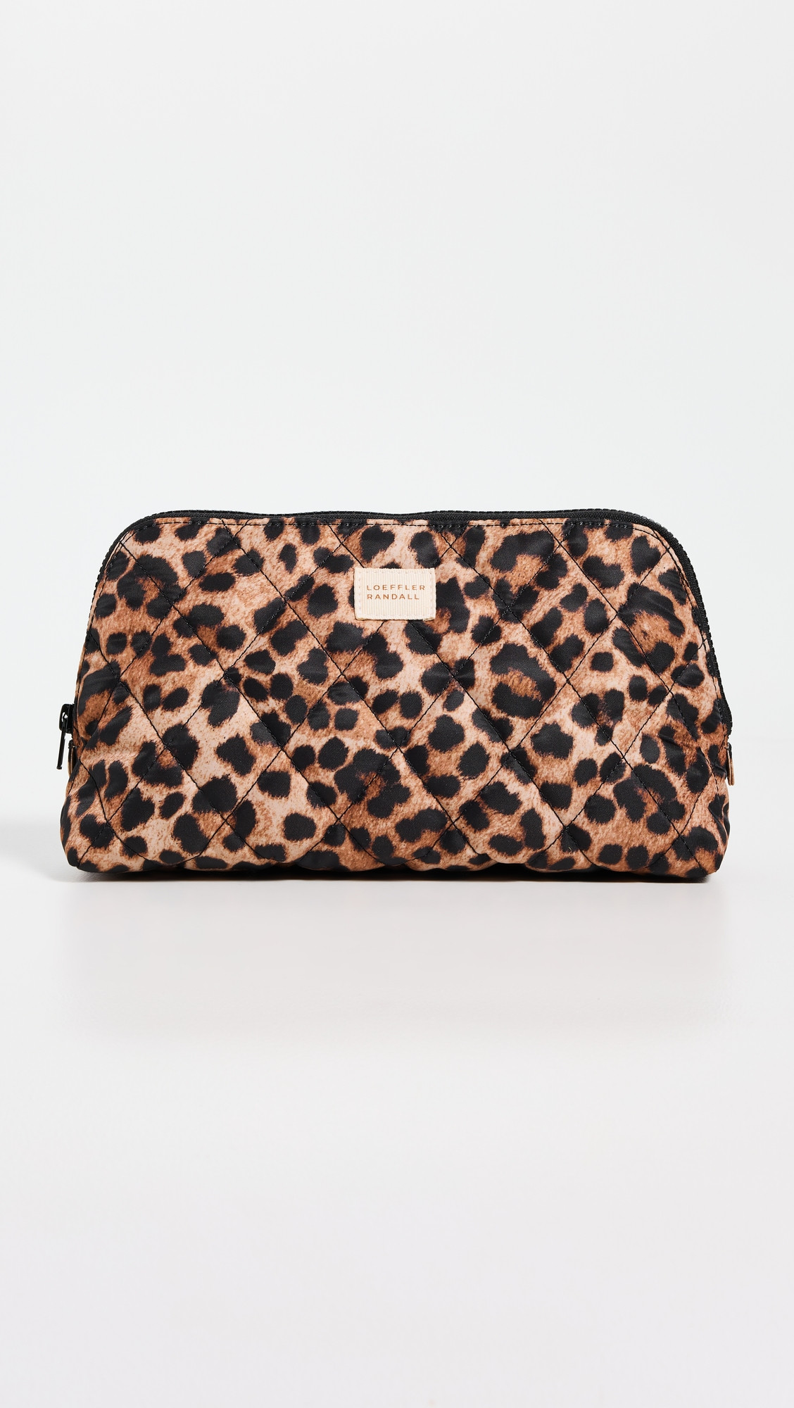 Loeffler Randall Frances Cosmetic Pouch Brushed Leopard One Size | Shopbop