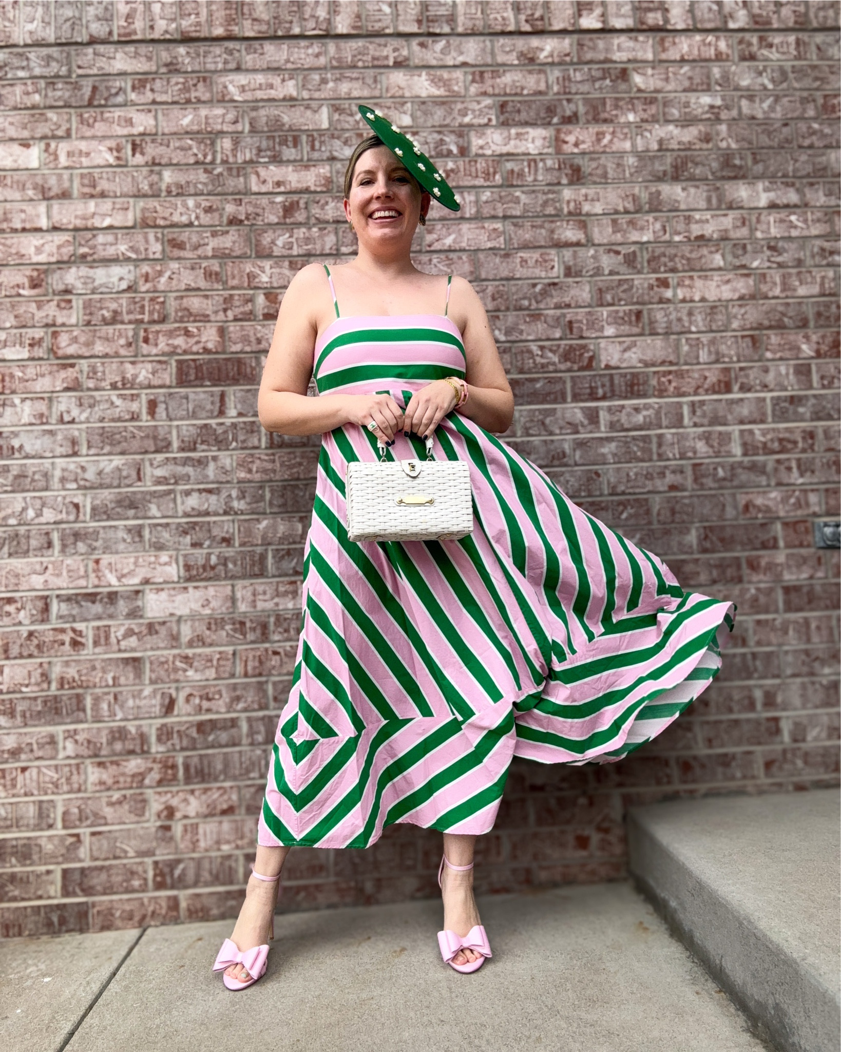 Spring  Fling - Look 8
A curated style series

If I HAD to choose a favorite colo combo, I would go with pink and green. Both are great colors on their own, and when combined, they hit me with a combo of nostalgia and daydreams of the future.

Dress - Aston Studio
Shoes - Dillards
Bag - Vintage
Hat - Amazon
Ring - Chanel
Bracelet - Vintage
Earrings - Hermes

About this series:
On the surface this series looks like spring outings, Easter eggs and blooms starting to rise from the ground - but it’s actually about gender expression. lol yeah, I’m complex like that. I wanted to create a series featuring the variety of silhouettes and shapes that speak to me in my own wardrobe, all inspired by my own relationship to gender and the beauty of being a unique person on this planet.

#LTKSeasonal #LTKootd #LTKSaleAlert