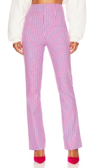 Torrance Pant in Pink Plaid Multi | Revolve Clothing (Global)