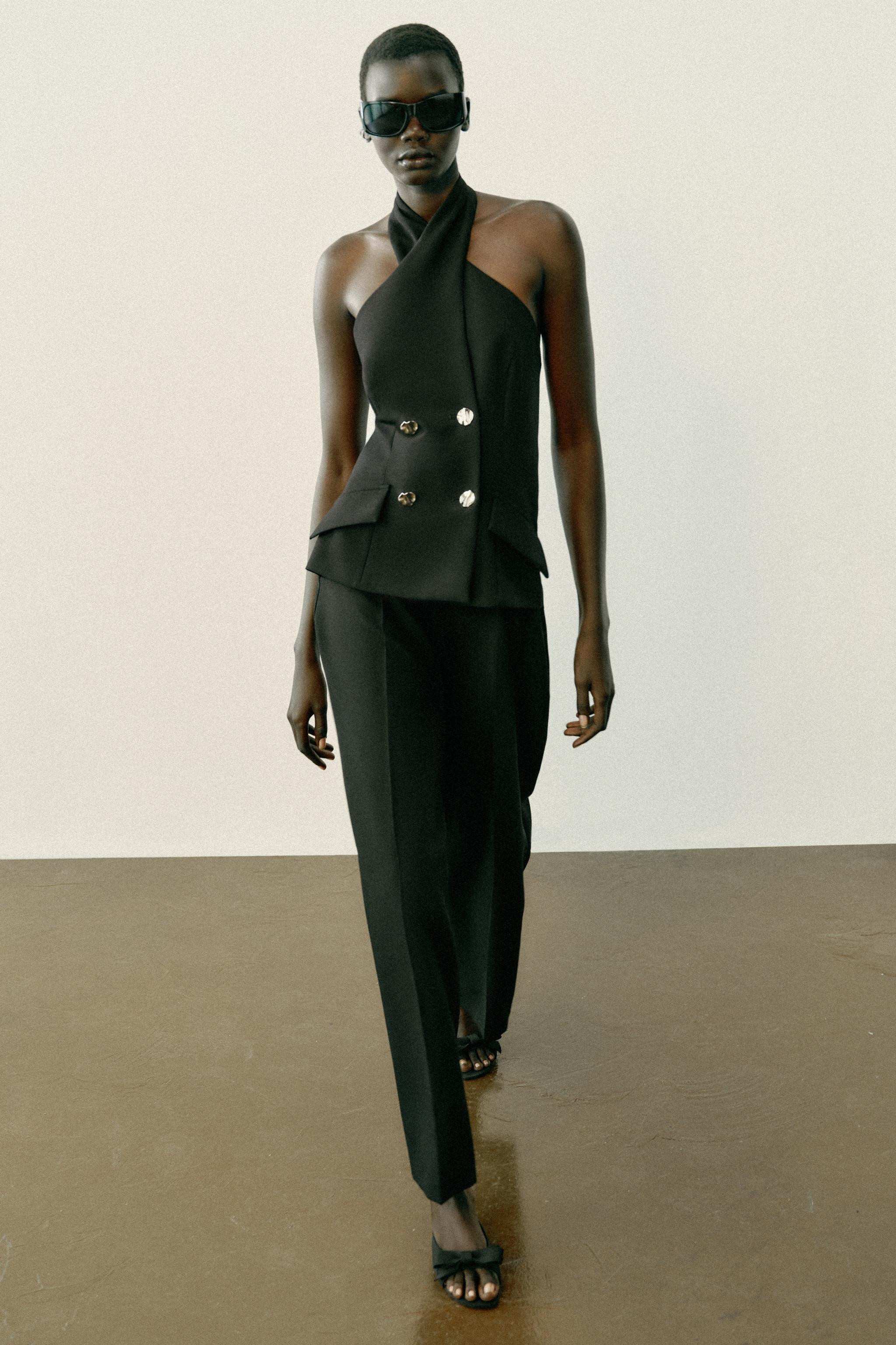CRISSCROSS HALTER JUMPSUIT | Zara US