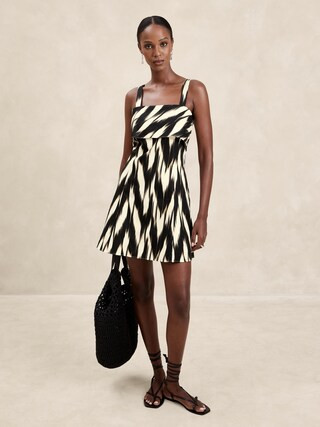 Linen-Blend Mini Dress | Banana Republic Factory