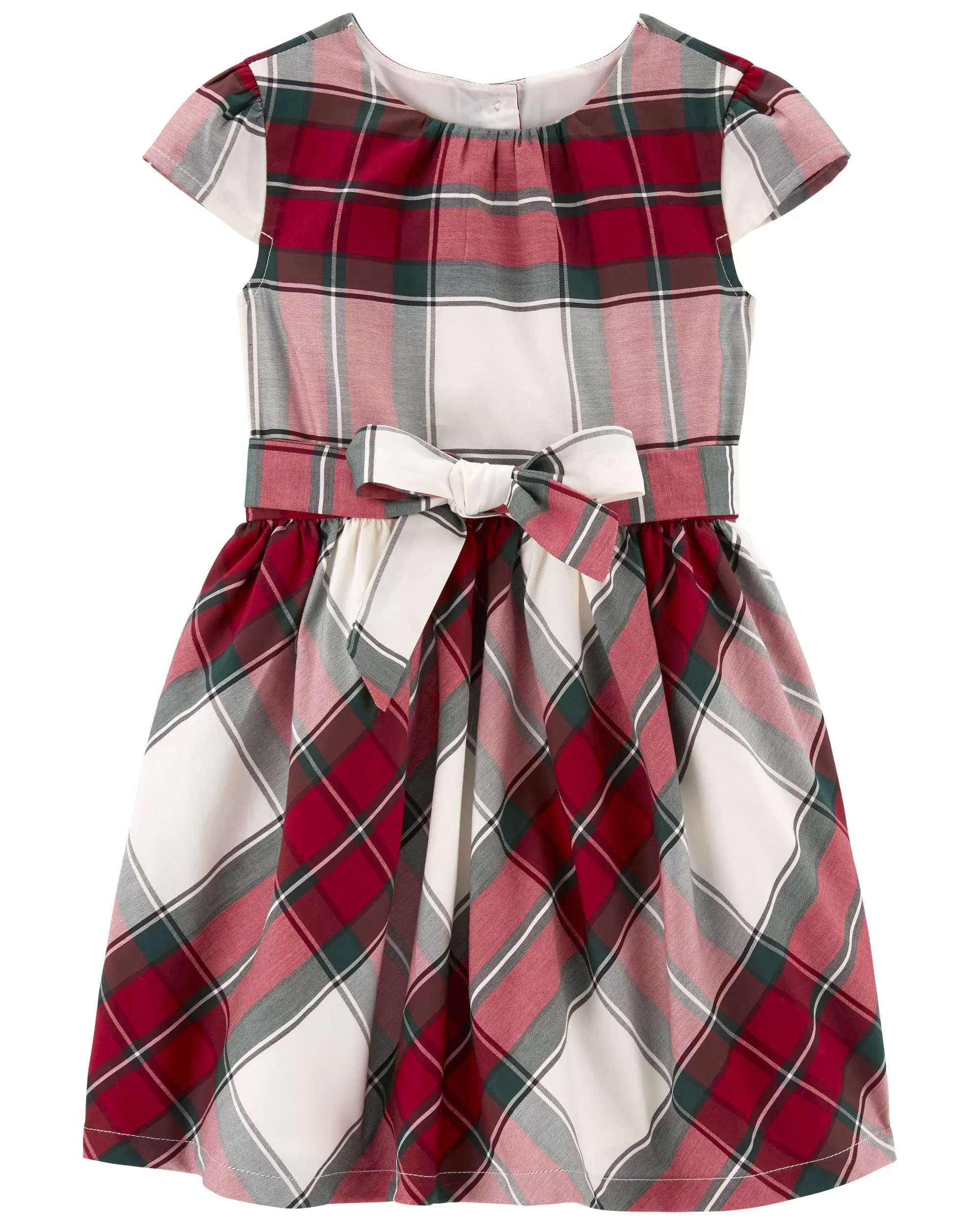 Toddler Plaid Sateen Dress | Carter's