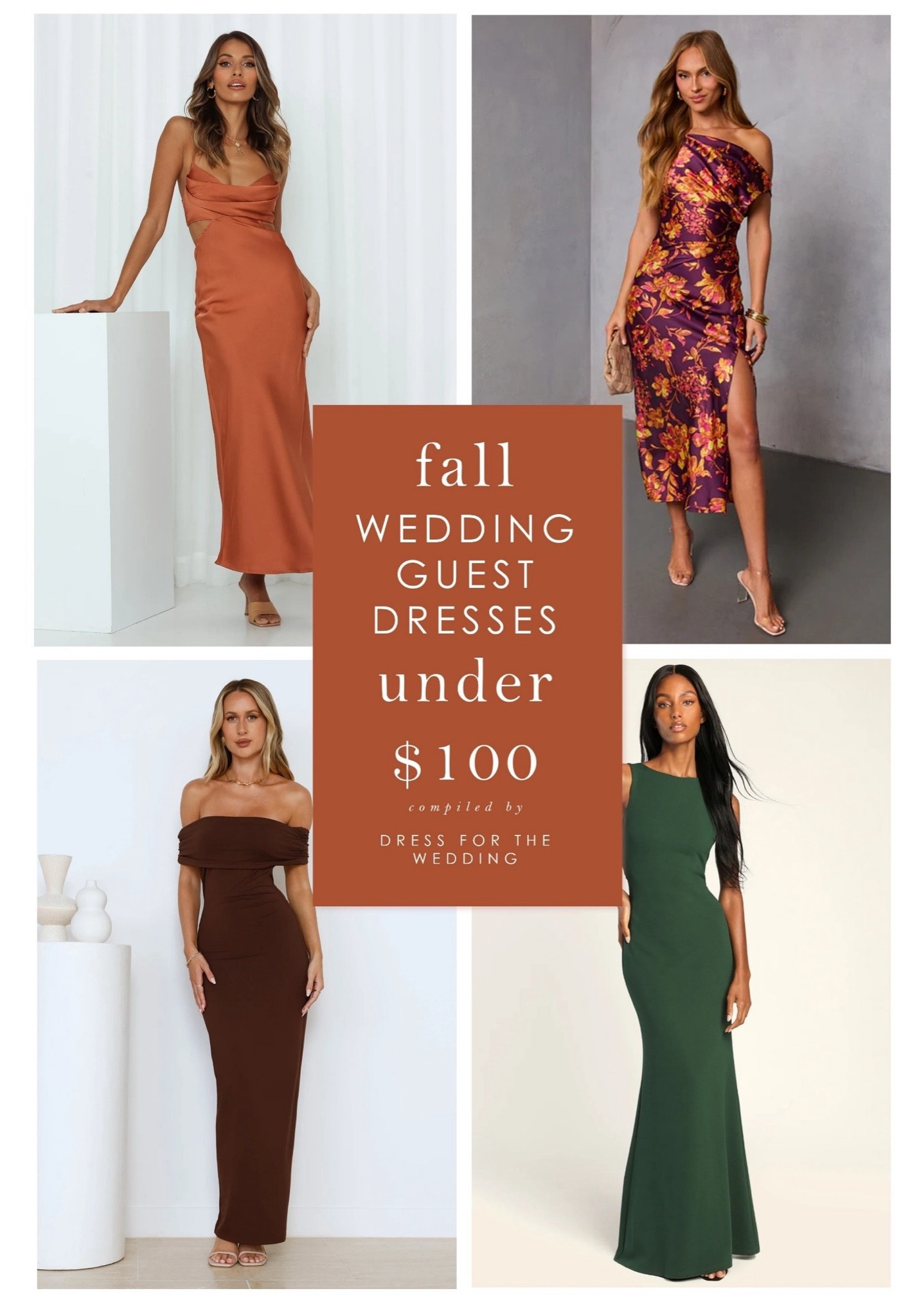 Fall wedding guest dresses under $100. Affordable dresses for fall weddings. Midi, maxi and formal dresses for fall. 
🍁

#LTKgrwm #LTKootd #LTKWedding

#LTKWedding #LTKSeasonal #LTKgrwm