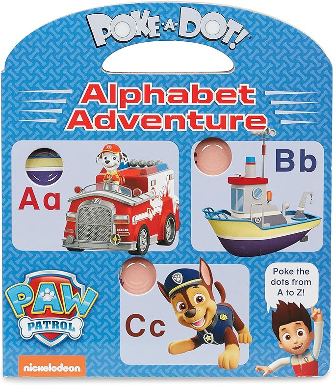 Melissa & Doug PAW Patrol Children's Book - Poke-A-Dot: Alphabet Adventure - PAW Patrol Activity ... | Amazon (US)