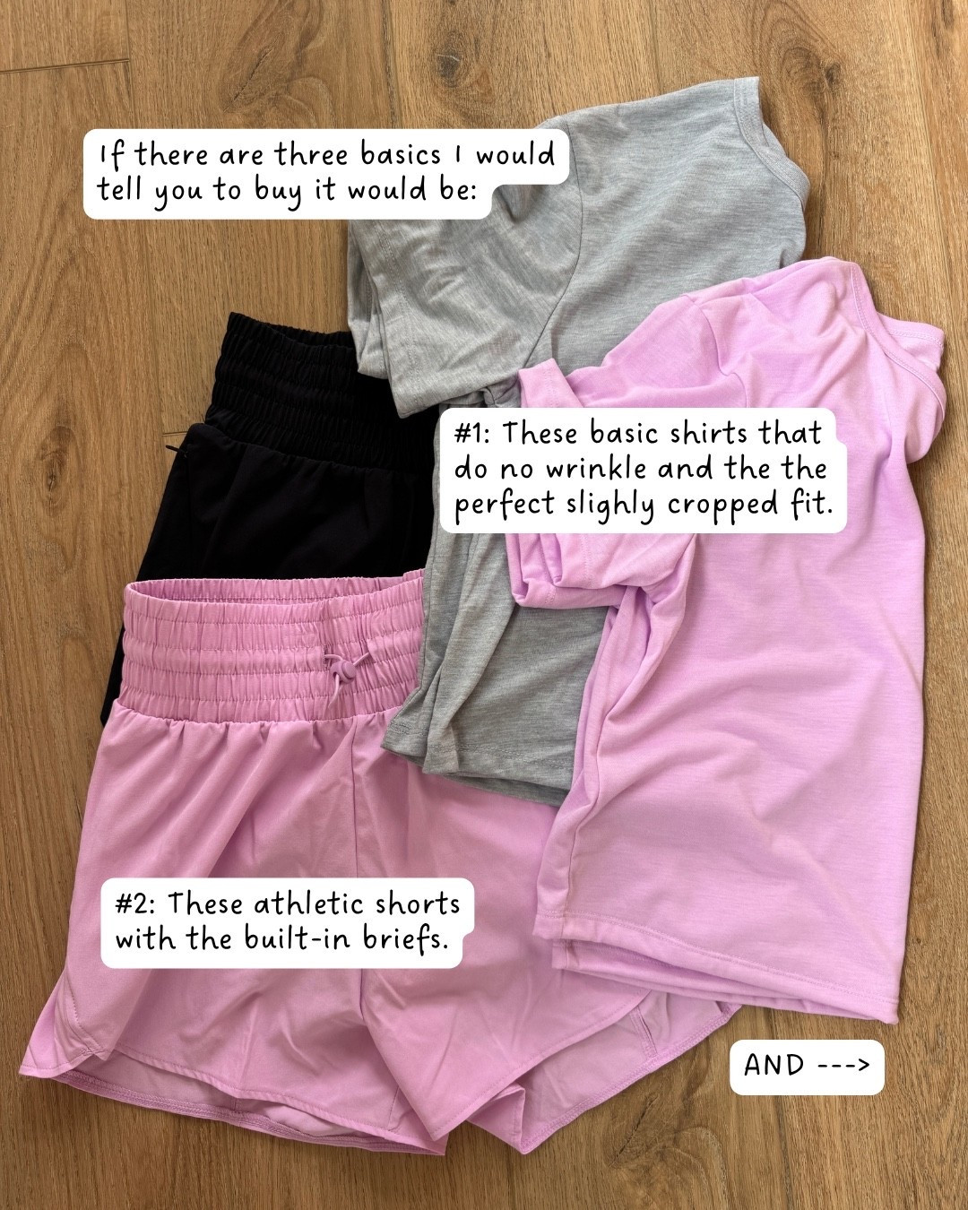 The best basic tees and shorts!