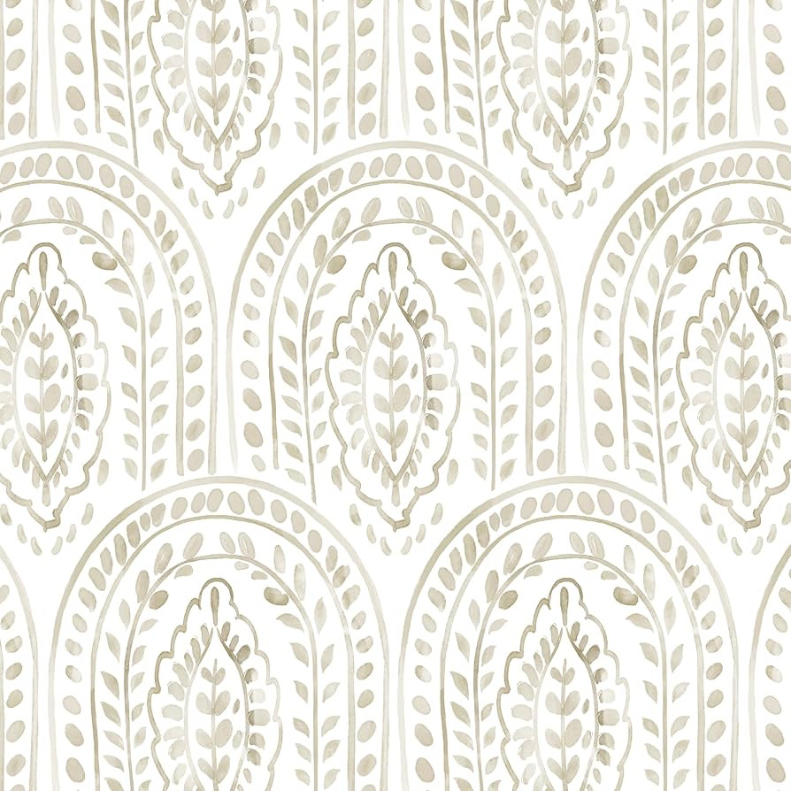Boho Peel and Stick Wallpaper Removable Wall Paper Neutral Contact Paper Removable Peel and Stick... | Amazon (US)