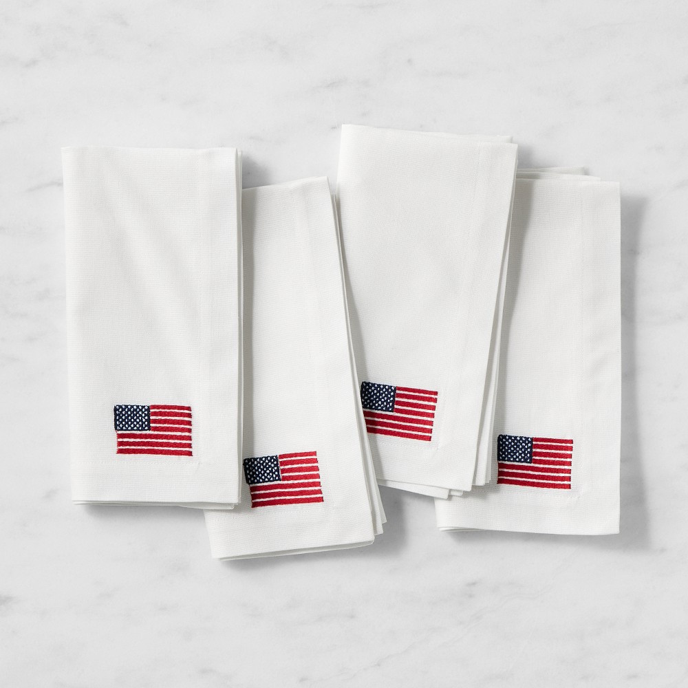 American Flag Napkins, Set of 4 | Williams-Sonoma