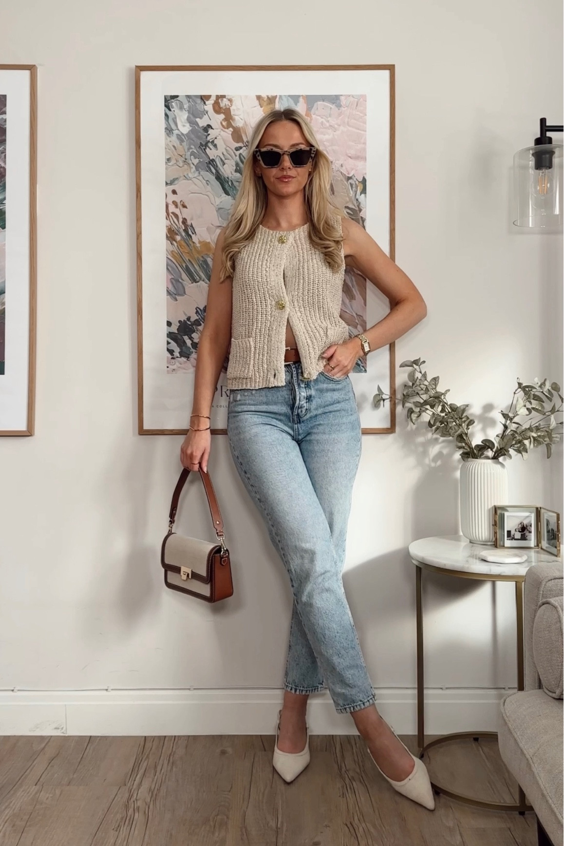 from my lipsync video: outfit 1
wearing size 8 in the vest top 
exact sunglasses linked below 
jeans are old Stradivarius - I also have the pair linked below and they’re a v similar fit!
my Slingbacks are asos last year - similar ones are linked 
my bag is &otherstories last year - I’ve found so many gorge similar ones that are in stock! 


#LTKeurope #LTKuk #LTKFashionMonth