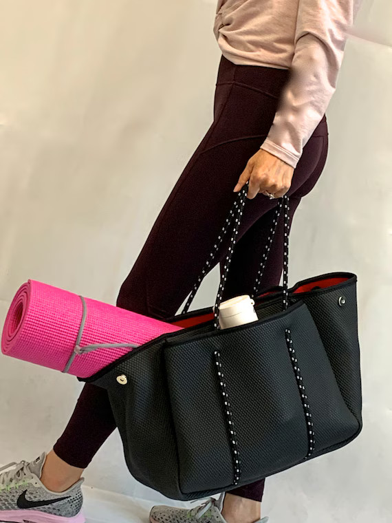 Neoprene Tote Bag With Matching Pouch - Etsy | Etsy (US)