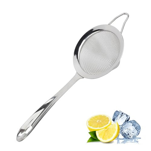 A Bar Above Professional Bartender Fine Mesh Sieve Strainer, Rust Proof, 304 Stainless Steel Cocktail Strainer for Home Bar & Professional Bartenders, Great for Cocktails, Tea, Herbs, Coffee, & Drinks | Amazon (US)