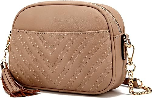 lola mae Quilted Crossbody Bag, Trendy Design Shoulder Purse | Amazon (US)