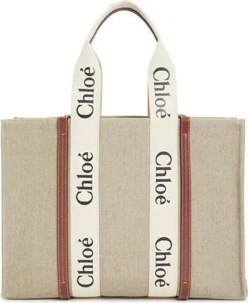 Large Woody Linen Tote | Nordstrom
