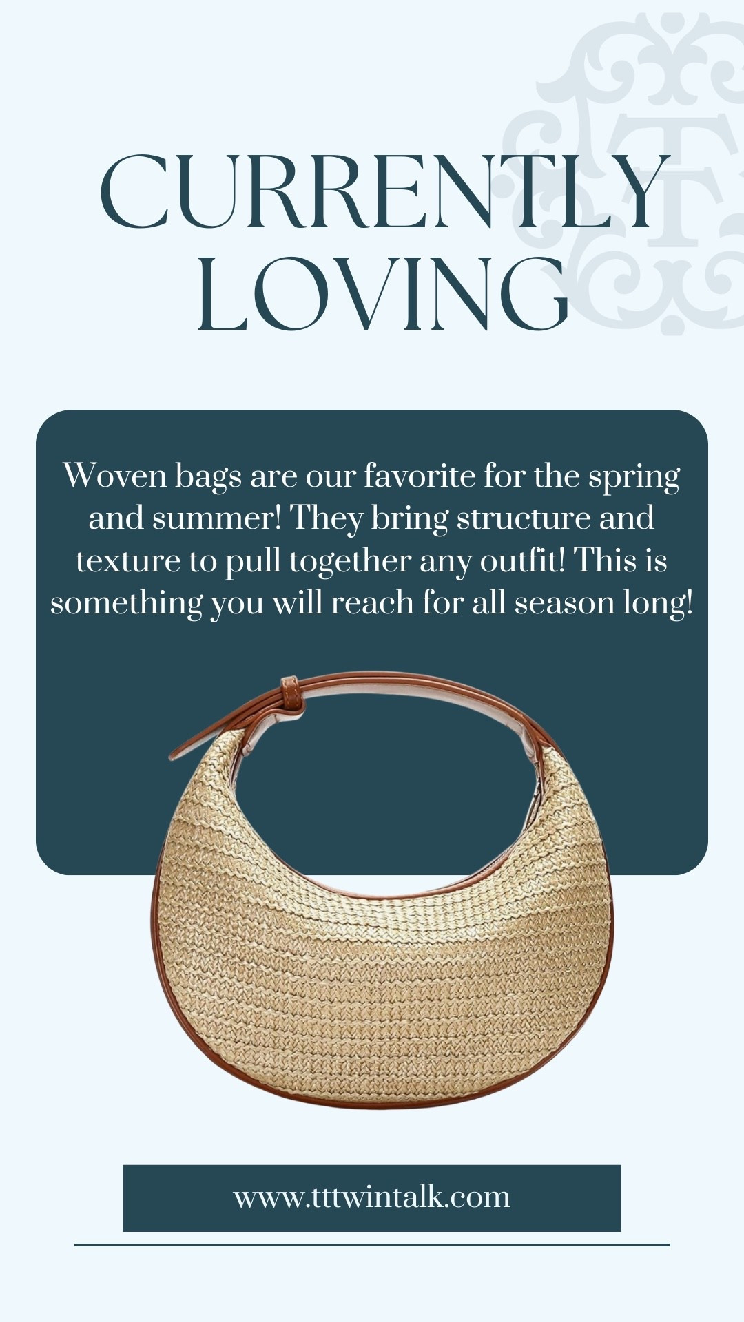 Woven bags are our favorite for the spring and summer! They bring structure and texture to pull together any outfit! This is something you will reach for all season long!

#LTKOver40 #LTKSeasonal #LTKMidsize