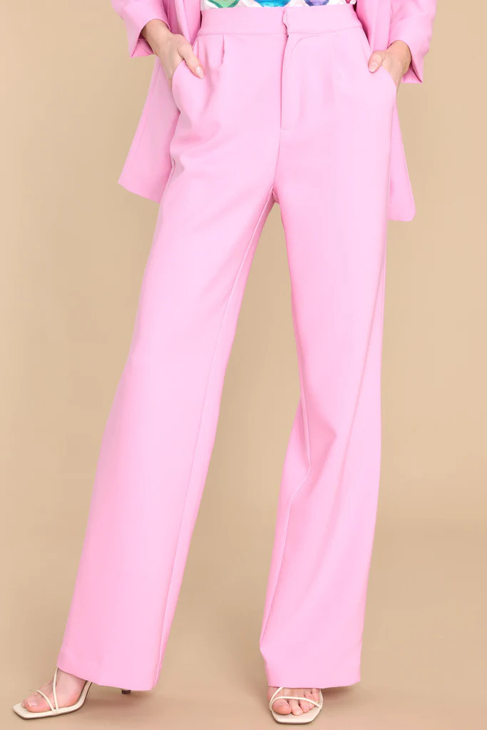 Top Of My Game Pink Pants | Red Dress 