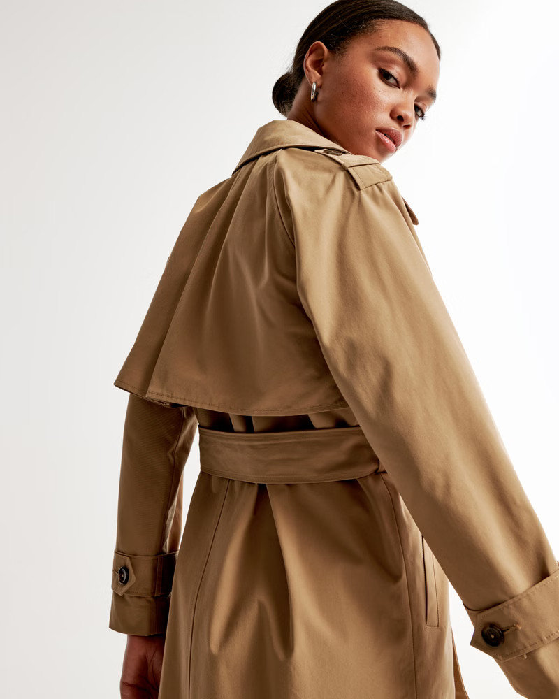 Elevated Trench Coat | Abercrombie & Fitch (US)