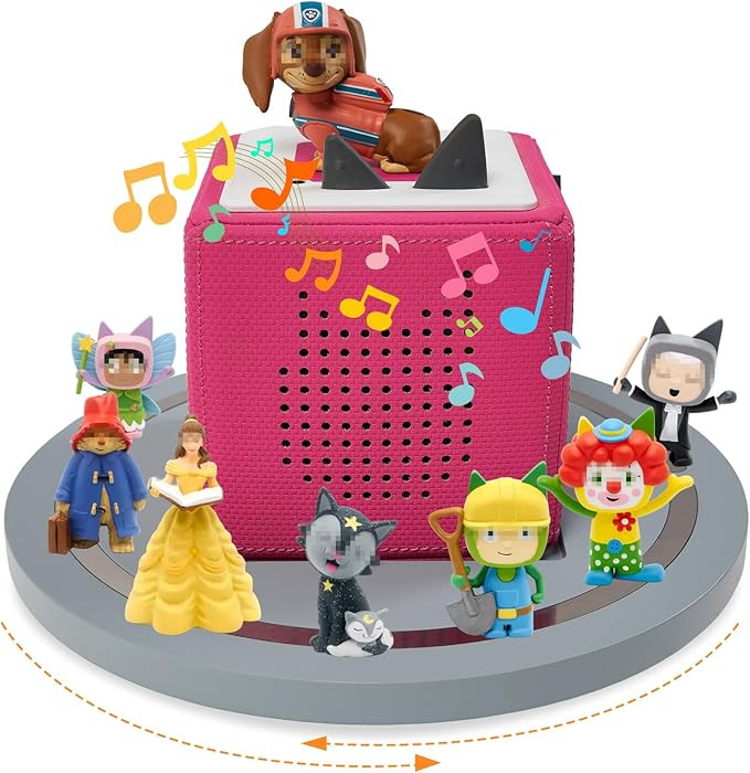 360° Round Turntable for Tonies Shelf,for TonieBox 1 and ToniesBox 2 Tonie Magnetic Storage Shel... | Amazon (US)