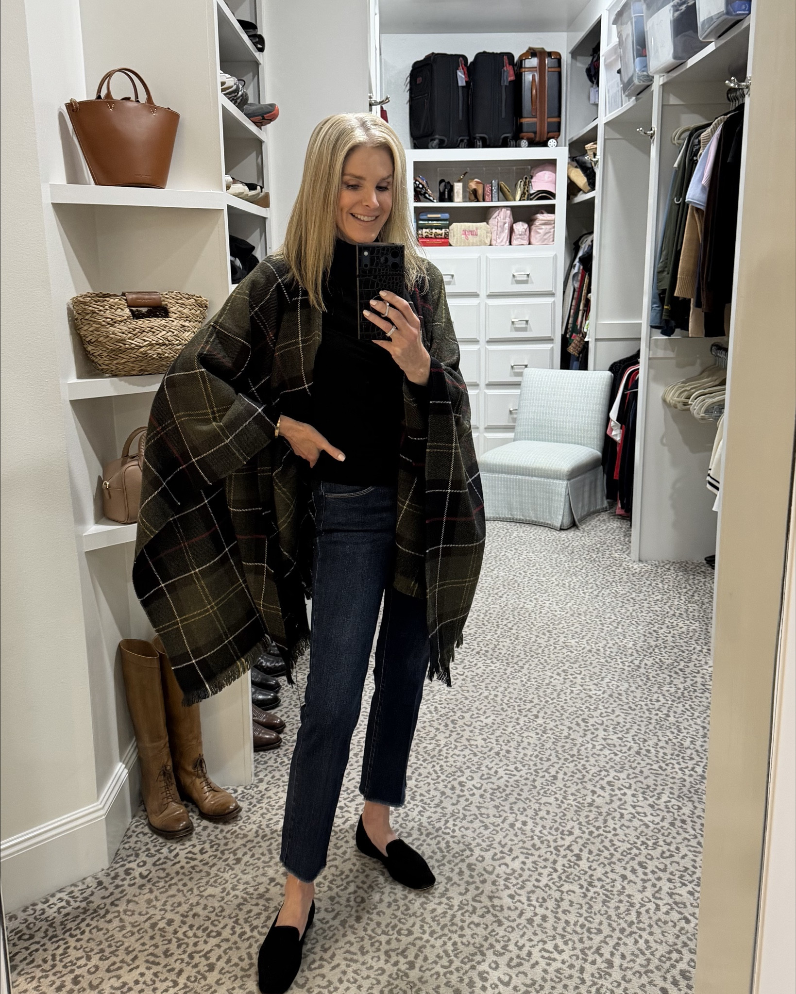 Love this combo. The serape is such a great alternative to a jacket! 

#LTKOver40 #LTKgrwm #LTKFindsUnder100