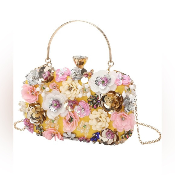 Elegant yellow Clutch | Poshmark