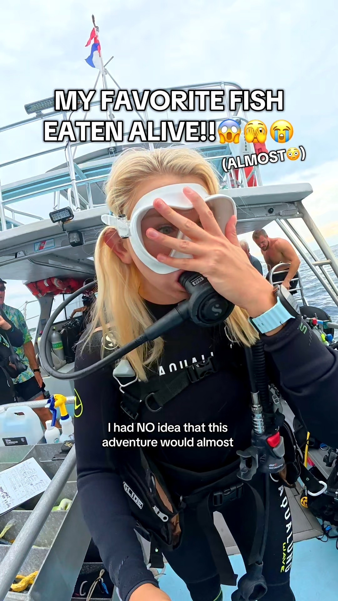 Dot was getting EATEN ALIVE right in front of my eyes 😭🫣 Come back to see the full dive video because the SHARKS showed up next…😳🦈🦈
🦈🦈

@jacksdivinglocker @paditv 

#hawaii #scubadiving #ocean #oceanlife #diving 

#LTKTravel #LTKSwim #LTKActive